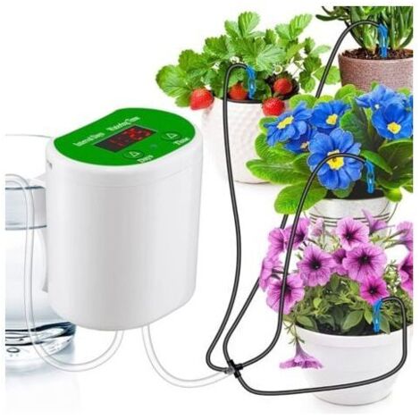 Kit de riego automático por goteo, sistema de riego automático para plantas de interior, carga USB, kit de riego para bricolaje, sistema de riego automático, sistema de goteo