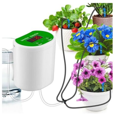 Kit de riego automático por goteo, sistema de riego automático para plantas de interior, kit de riego DIY con
