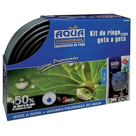 Programador Riego 25Mttubo+15Mt Microtubo Goteo Aquacontrol