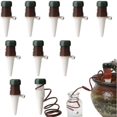 Kit de riego por goteo de 10 piezas, riego automático de plantas para jardín, sistema de riego para interiores y exteriores.