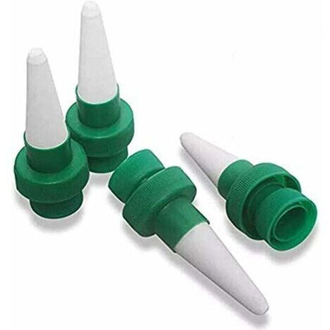 Kit de riego por goteo de 4 piezas, sistema de riego automático de cerámica para plantas, para jardines interiores y exteriores.