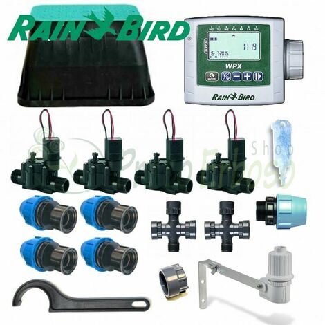 Kit de riego Rain Bird 4-zona 9V