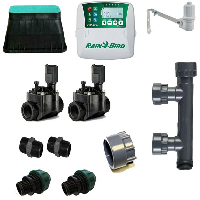 

Kit de riego Rain Bird de 2 zonas 220v interior