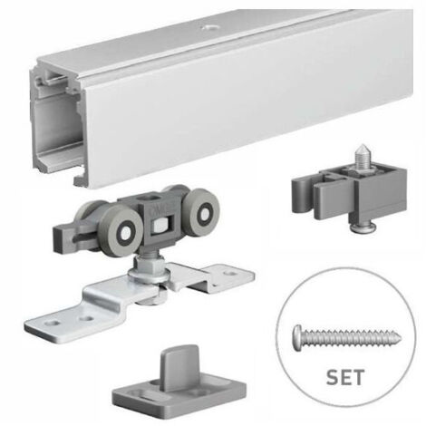 Kit de rieles correderos para puertas de 155 cm, 1390 Omge