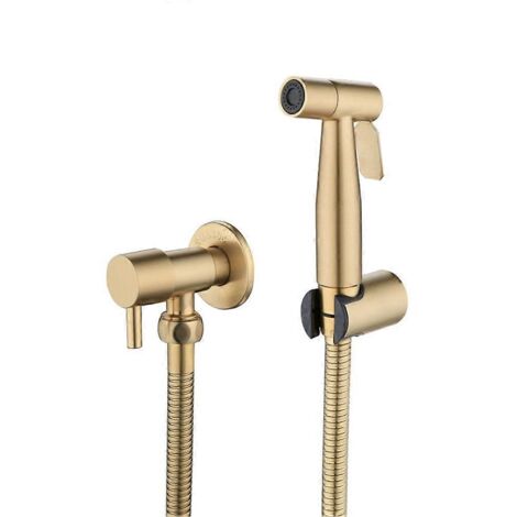 Kit de robinetterie pour WC et bidet mural avec douchette intégrée
