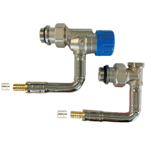 Kit de robinetterie thermostatique hydrocablé 1/2 Ø12 M30 à Kv réglable - équerre long à sertir 565PS - COMAP