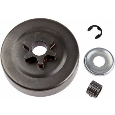 Kit de Rondelles Pignon Tambour d'embrayage 3/8 6T Compatible avec STIHL 017 018 025 MS170 MS180 Tronçonneuse