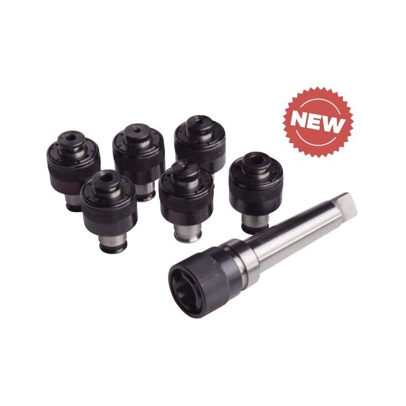 

Portapinzas para roscar con juego de 6 pinzas de cambio rápido.MT 3; M8 - M20 OPTIMUM