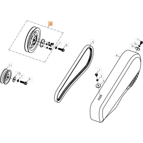 KIT DE ROUE MOTRICE EMAK ORIGINAL L66150933