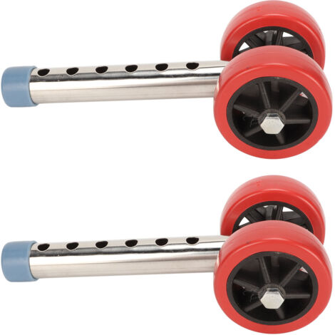 Kit de Roues Universelles pour Déambulateur en Acier Inoxydable, Réglables en 6 Positions