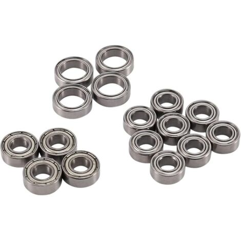 Kit de Roulement à Billes 16 PièCes pour TT02-02 TT02D -02D 1/10 TéLéCommandéE Accessoires de PièCes de Mise à Niveau de Voiture