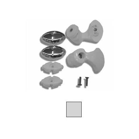 Kit de roulements avec supports LUNES R Gris, Chromé