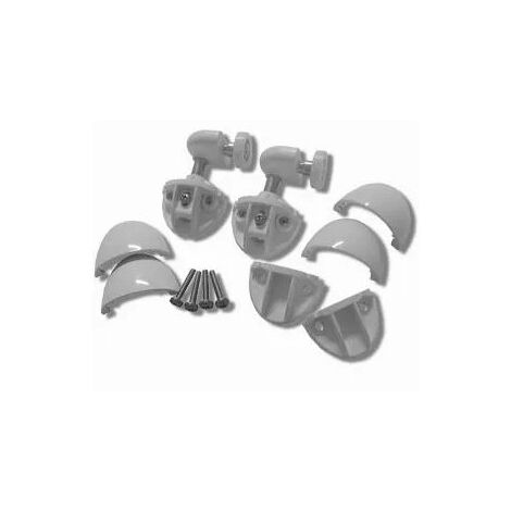 Kit de roulements inférieur pour paroi KING 2P Novellini, blanc.