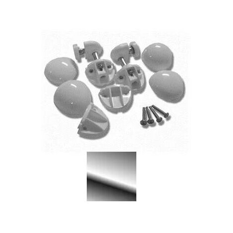 Kit de roulements supérieur pour paroi KING 2P Novellini, chrome.