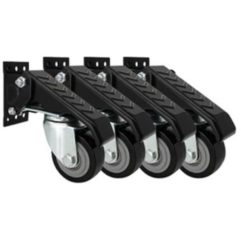Kit de roulettes pour établi, roulettes rétractables robustes ---