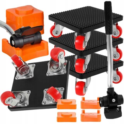 KIT DE ROULETTES POUR LE TRANSPORT ET LE DÉPLACEMENT DE MEUBLES - ROULETTES COULISSANTES 500 KG