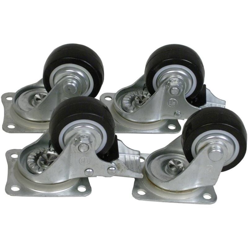 Kit de roulettes VISO MALLEWKIT acier, caoutchouc