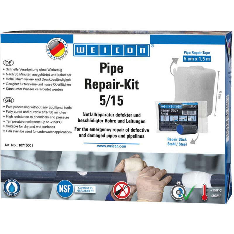 Weicon - kit de réparation pour tuyaux défectueux, 10710001
