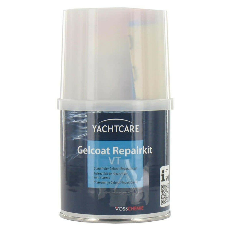 Kit de réparation gelcoat spatulable - blanc RAL 9010 - 190g - Vert - Yachtcare