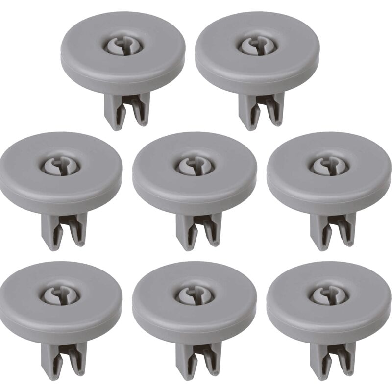

Kit de ruedas para cesto inferior de lavavajillas (8 uds) Gris
