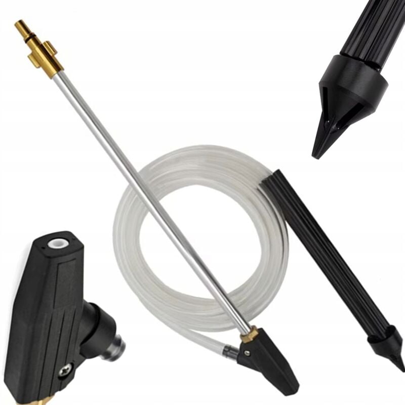 Set sabbiatura con attacco in ottone per ugello ceramico Bosch/Macallister/AR/Michelin/Makita/Black&Decker tubo 3m lancia 460mm