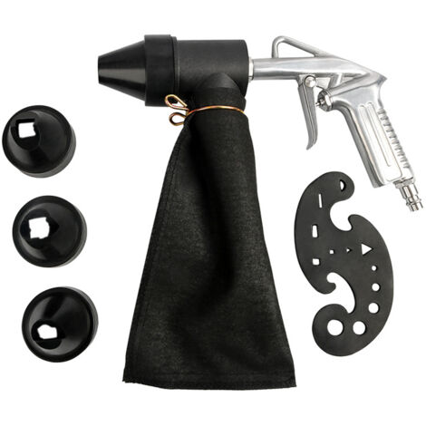 Kit de sablage pneumatique 6 pièces, machine de sablage portable, sableuse polyvalente, polisseuse manuelle, décapant la rouille