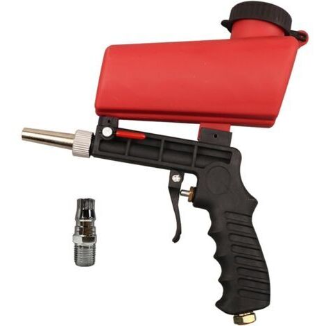 Kit de sablage portatif à alimentation par gravité de 90 PSI pour éliminer la peinture de surface, la rouille, les taches et la saleté.