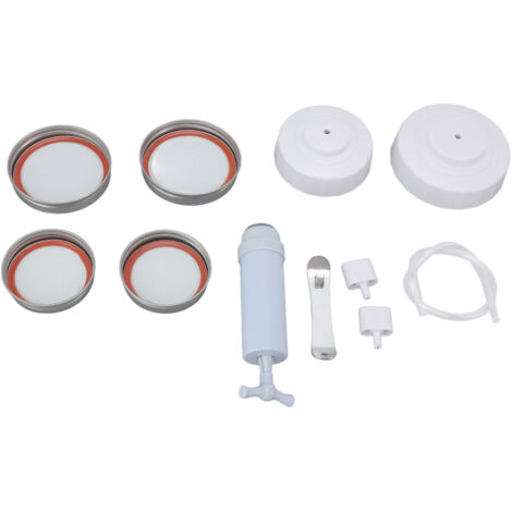 Kit de Scellage sous Vide pour Bocaux avec Pompe à Vide Manuelle pour Conservation Alimentaire