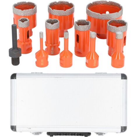 Kit de scie cloche, 68 50 45 35 28 25 20 12 10 8 6 mm, ouvre-trou diamanté M14, avec tige hexagonale, pour carrelage, marbre, granit