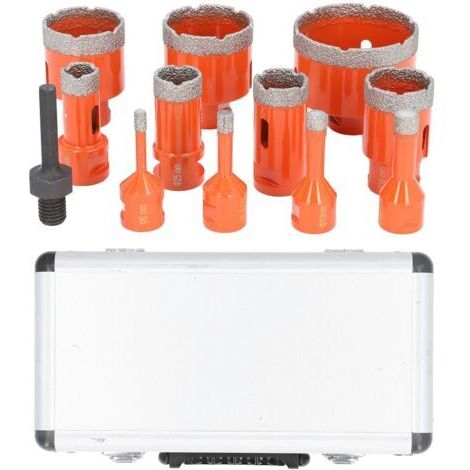 Kit de Scie Cloche Coupe Efficacement les Carreaux de Céramique, Marbre, Granit, Tige Hexagonale M14 Polyvalente