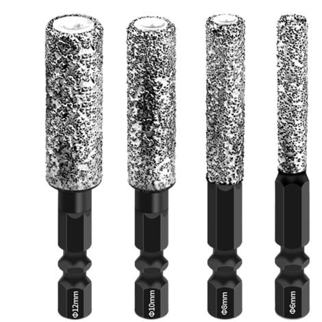 Kit De Scie Cloche Pour Carrelage,Trépan Béton À Brasure Avec Manche Hexagonal  Accessoires De Perçage Pour Céramique, Métal, Marbre, Porcelaine Et Bois De Douche