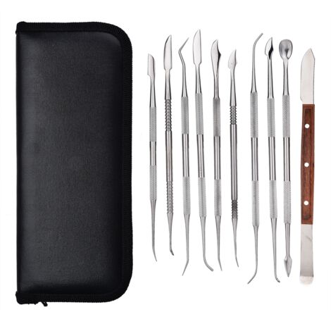 Kit de sculpture métallique portable 10 pièces pour bijoux et décoration en cire