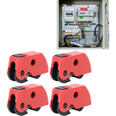 [Kit de sécurité électrique] + [Kit de blocage] + [8mm] + [10Pcs circuit breaker lockout device kit universal miniature for industrial automotive factory kit de sécurité électrique]