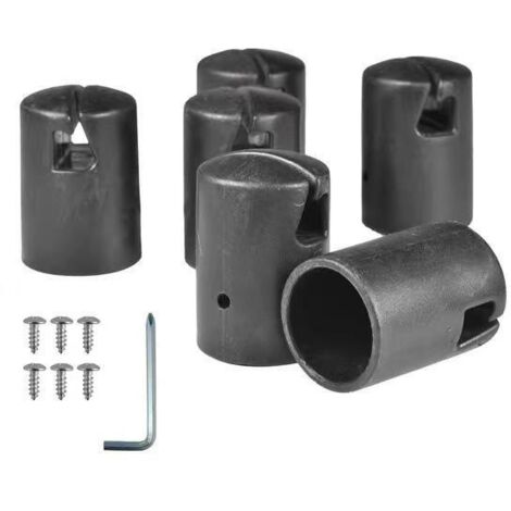 Kit de sécurité pour trampoline enfant  Protection pour tube et tige cylindrique du cadre + kit d'outils d'installation  Pack de 13 pièces (6 protections + 6 vis + 1 clé)
