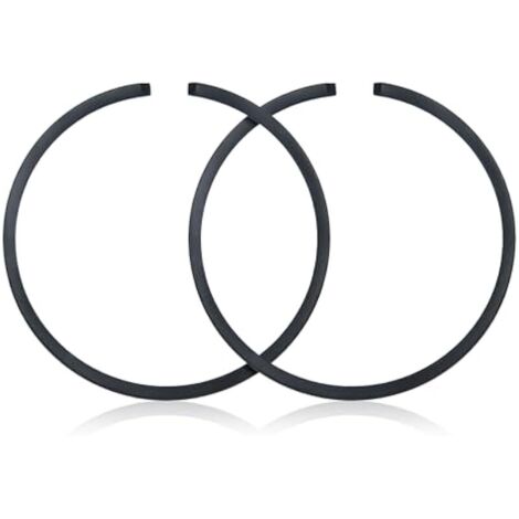 Kit de segments de piston 2Pcs / lot 45mm x 1.5mm pour Husqvarna 51 254 350 353 OLEO-MAC 753 Pièces Tronçonneuse Remplacer 503289010