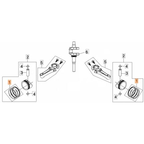 KIT DE SEGMENTS ORIGINAL EMAK L66151059