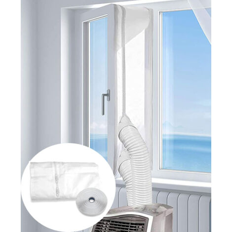 Kit de sellado para salida de aire acondicionado caliente 5M para móvil, sello de ventana impermeable, tiras de sellado ajustables