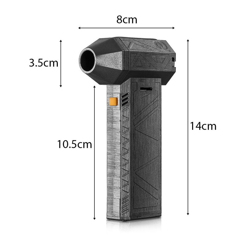 Dépoussiéreur électrique 130 000 tr/min, ventilateur turbo, mini souffleur, vitesse du vent réglable, souffleur à sec portable, batterie intégrée de