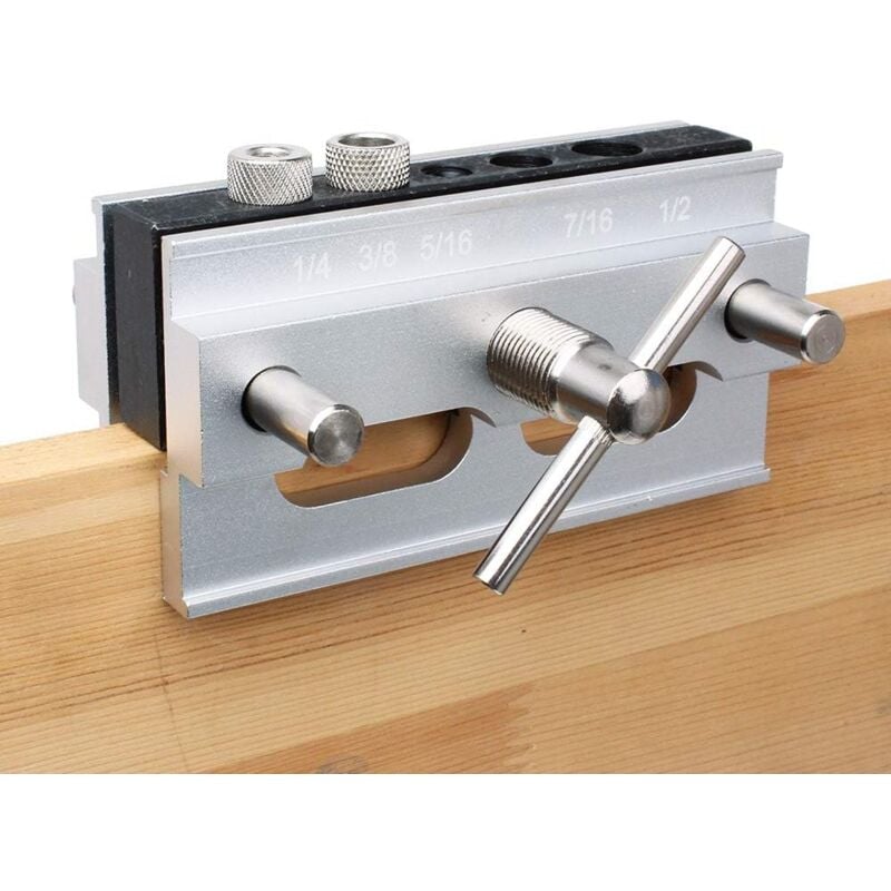 Jusch - Kit de serrage pour goujon à centrage automatique, ensemble de bagues de guidage pour goujon à bois, outil de joint pour menuiserie