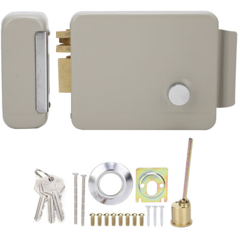 Kit de serrure de porte électrique, pour contrôle d'accès communautaire, serrures électromagnétiques à 2 fils parlant à 2 voies, 9-12V