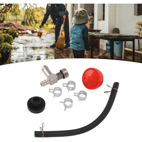 Kit de service robinet d'arrêt carburant laveuse haute pression pour 192980GS/208961/80270GS - 1 robinet, 4 pinces, joint noir, filtre et ligne carburant