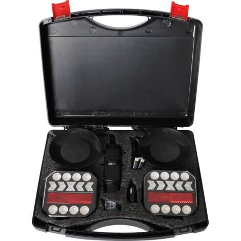 Kit de signalisation arrière LED 12V magnétique avec adaptateur CANBUS – 4 fonctions – Indice de protection I67 – 16134 – Sodiflash