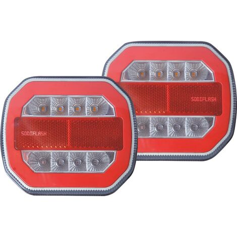 Kit de signalisation arrière LED 12V magnétique WIFI - SODIFLASH - 16142