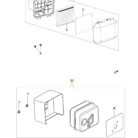 KIT DE SILENCIEUX EMAK ORIGINAL L66150735