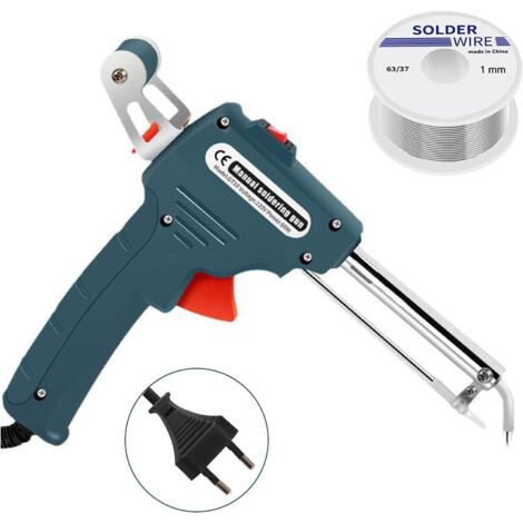 Kit de soldador electrónico automático de 60 W, pistola de soldar con alambre de soldadura para electrónica, reparación de automóviles y bricolaje.