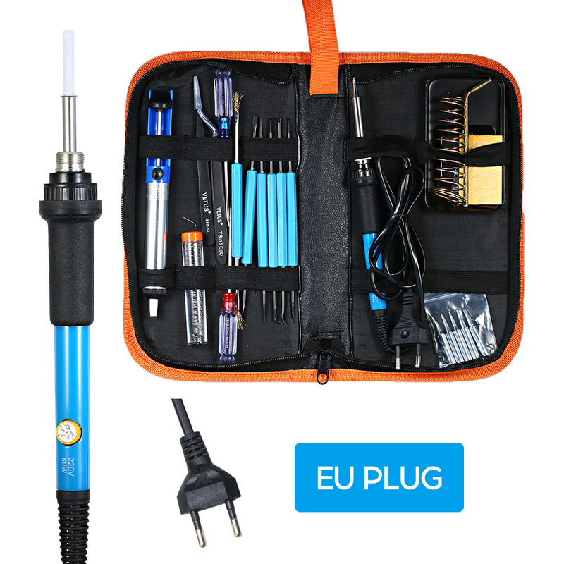 

Happyshopping - Kit de soldador electronico de 20 piezas, herramientas de reparacion electronica