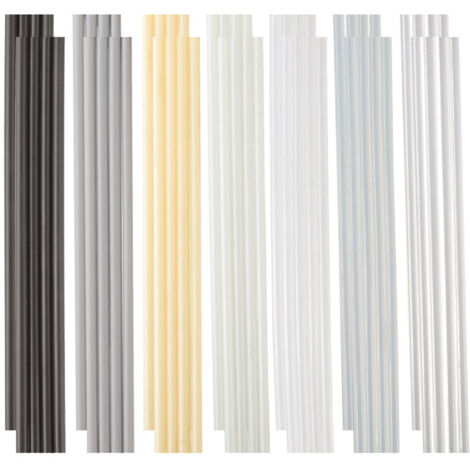 Kit de soldadura de plástico (56 piezas, 7 tipos de varillas: PP, PU, ABS, PE, TPO, PA, PC) para parachoques de automóviles, kayaks, etc.