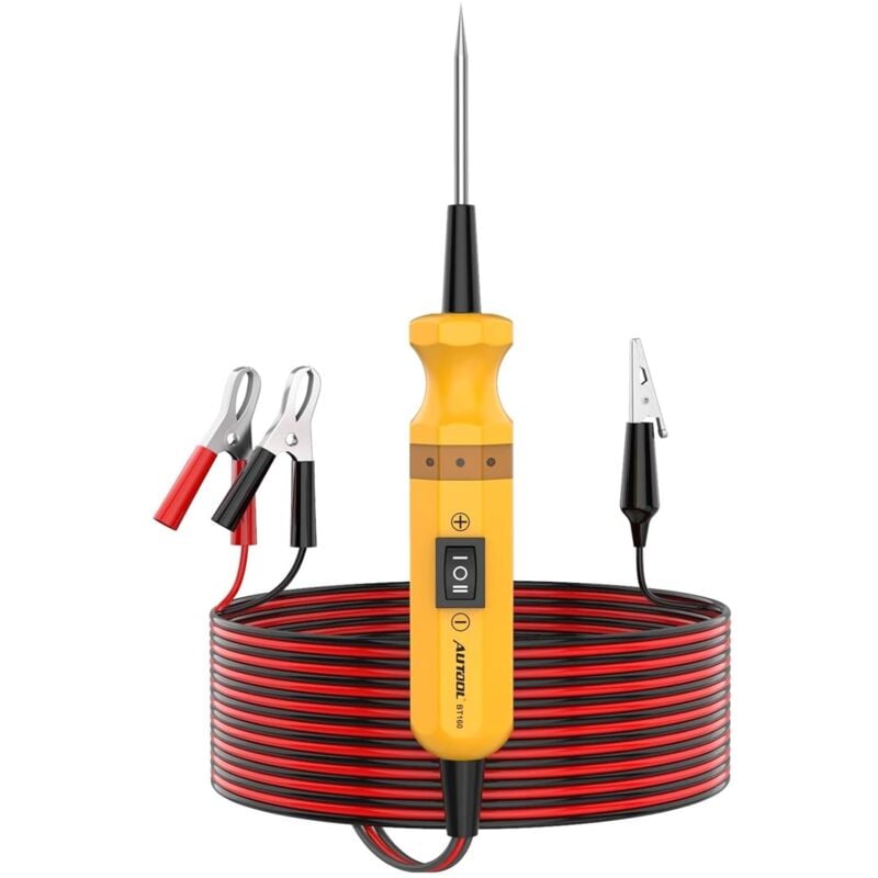 Kit de Sonde de Puissance pour Testeur de Circuit de Voiture dc 6-24V, Outil de Diagnostic Electrique avec Cable d'extension