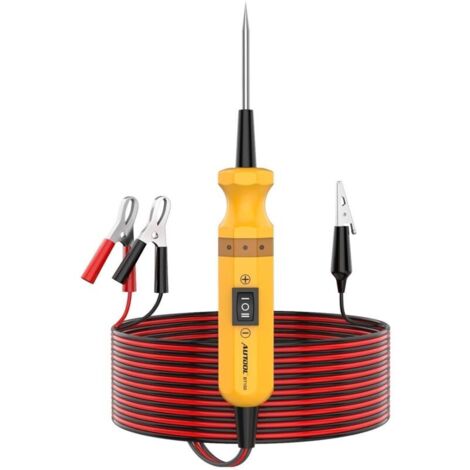 Kit de Sonde de Puissance pour Testeur de Circuit de Voiture DC 6-24V, Outil de Diagnostic Electrique avec Cable d'extension