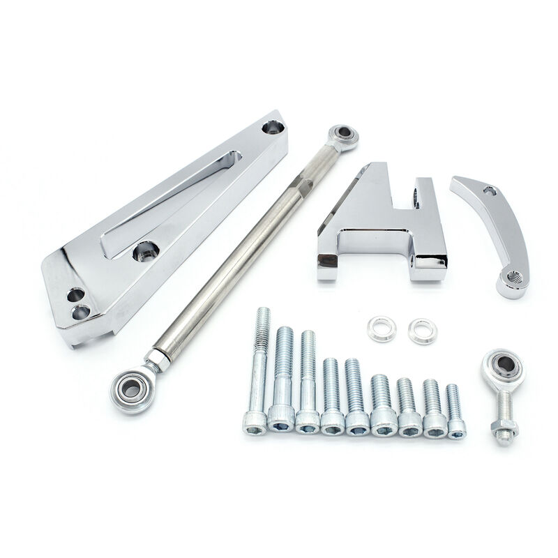 

Happyshopping - Kit de soporte de alternador cromado para bomba de agua corta, para motor Chevy de bloque grande